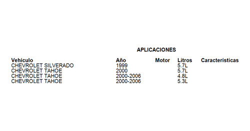 Emblema Chevrolet Tahoe 2000-2006 4.8l Gm Parts Foto 3