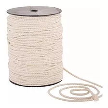 Cordón Macrame 4mm X 240yd | Cuerda Macramé 100% Algodón Nat