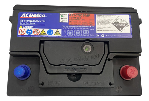Bateria Acdelco Roja 42i-750 Hyundai Elantra Gls 2.0-1.8-1.6 Foto 3