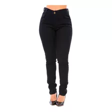 Calça Jeans Preta Skinny Feminina Com Lycra