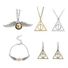 5 Peças De Colar Harry Potter Flying Thief, Pulseira E Brinc