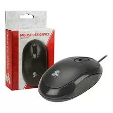 Mouse Ótico Usb Office Preto 1000 Dpi 3 Milhões De Toques