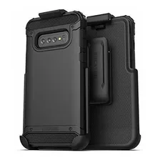 Funda Protector Clip Cinto Para Samsung Galaxy S10 Plus Negr