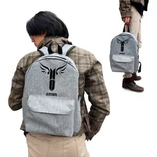 Mochila Para Escuela Y Viaje Gris Jaspe Bts De Moda Barata