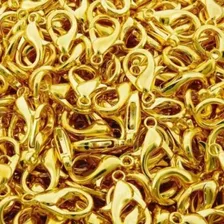 Fecho Lagosta Dourado - 12mm - 100 Peças - Promoção