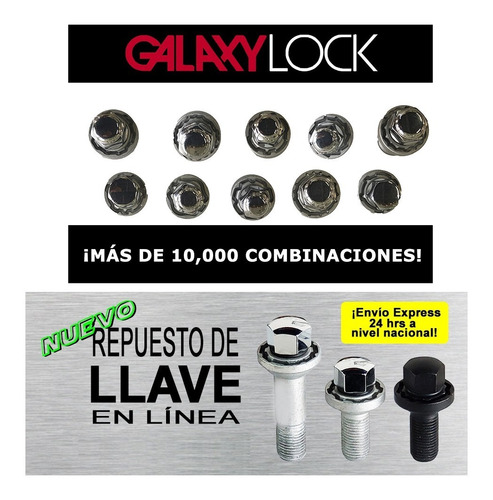 Tuercas De Seguridad Galaxylock Honda Crv  Ex 2018 Foto 7