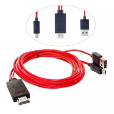 Cable Adaptador Micro Usb Hdmi 1080p Para Teléfonos Samsung