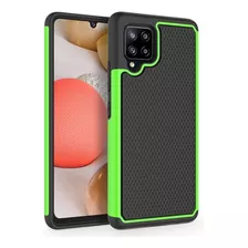 Funda Para Samsung Galaxy A42 5g - Negra Y Verde