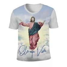 Camiseta Jesus Misericordioso - Ele Vive