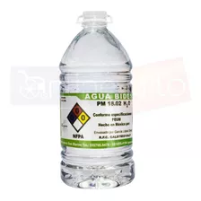 Agua Bidestilada 5 Litros Para Concentradores De Oxigeno