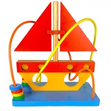 Brinquedo Aramado Barco Divertido Pedagógico Montessori