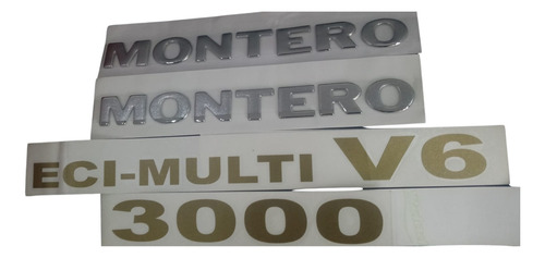 Emblemas Laterales Mitsubishi Montero 3000.  Foto 4