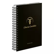 Agenda Diária Personalizada Profissões Preto Ouro