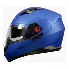 Capacete Moto Bieffe B-40 Classic Fechado Cor Azul Metalizado Fosco Com Grafite Tamanho Do Capacete 58