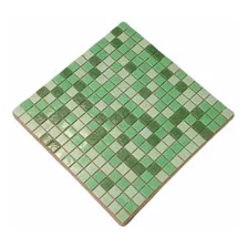 Venecitas Biseladas Mix Verdes 2x2 Para Pileta O Baño !!