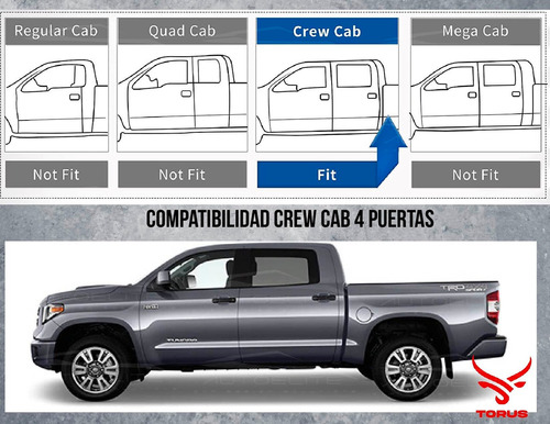 Estribos F150 Doble Cabina 2015-2020 Rock Slider Torus Foto 4