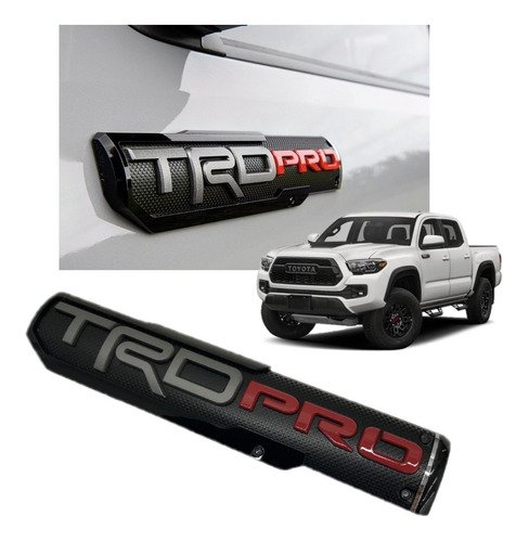 Par De Emblemas Trd Pro Toyota Tacoma  Foto 8