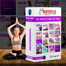 Pack 130 Artes Para Yoga Editáveis Psd + Bônus