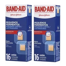 Curativo Band-aid Pequenos Ferimentos C 16 Kit Com 2