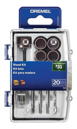 Kit 20 Acc Dremel 733 Micro Kit Madera