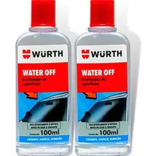 Kit 2 Water Off Wurth- Cristalizador Vidros/para-brisa 100ml