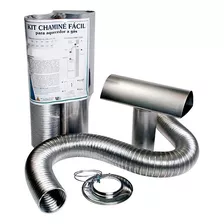 Kit Chaminé Fácil 60mm Duto 1,5m Westaflex