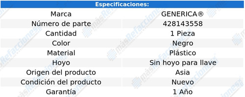 Manija Tapa Caja Gmc 2007-2008 S/hoyo P/llave Bisel Add Foto 2