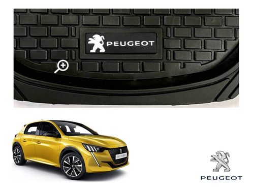 Tapetes 3d Logo Peugeot + Cubre Volante 208 2021 2022 2023 Foto 7