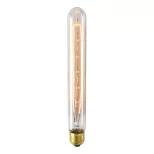 Lampara Filamento Led Antique Tubo T-30 30cm Vintage Ambar 