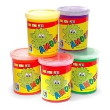  6 Amoeba Original Cores Sortidas Massinha Geleia Slime 110g