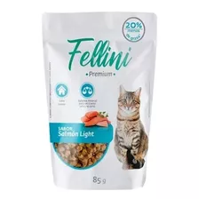 Fellini Sabor Salmon Light - Sobre 85gr - Snack Humedo Gato