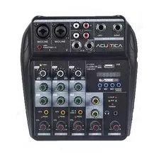 Consola Sonido Dj 4 Canales Usb Phantom Acustica Vx-200u E-l