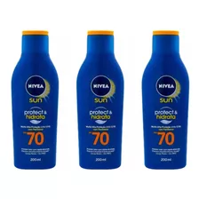 Kit C/03 Nivea Sun Fps70 Protetor Solar 200ml