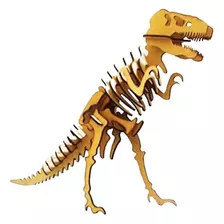 Dinossauro T Rex Tiranossauro Mdf Quebra Cabeça 3d Genitori