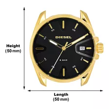 Reloj Hombre Diesel Ms9 Analogo Color De La Correa Dorado