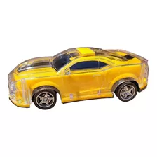 Auto Deportivo Control Remoto 1:18 Escala Luces Color Amarillo Personaje Otro