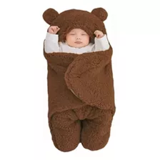 Cobertor Enroladinho Bebê Saco De Dormir Ursinho Swaddle 