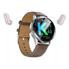 Reloj Inteligen Smartwatch Hombres Auriculares Dos En R