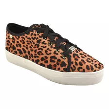 Tênis Feminino Casual Animal Print Confortável Básico Leve