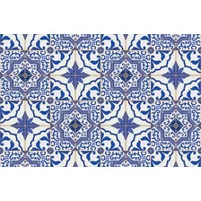 Papel Adesivo Contact Decorado 10m X 45cm Diversos Modelos Cor Azulejo Português