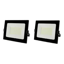  Reflector Led Bellalux 50w Luz Cálida Exterior Pack X 2