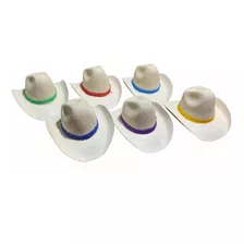 12 Sombreritos Vaqueros O Norteño Miniatura Para Decoración