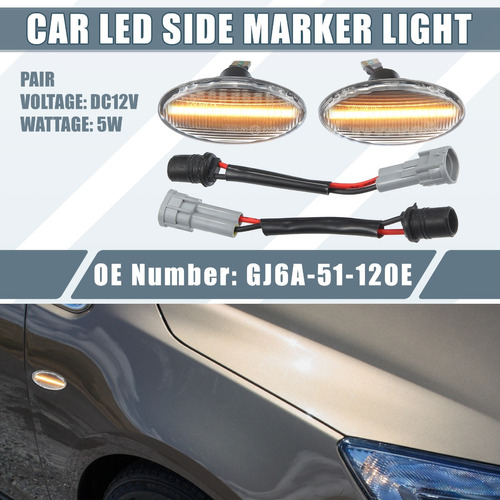 Luces Marcador Lateral Para Mazda 2 11-14 3 04-09 Mpv 04-06 Foto 2