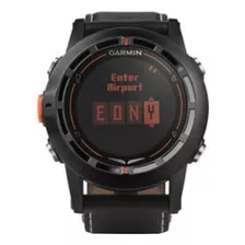 Smartwatch Garmin D2 1.2 Caja De Polímero Reforzado Con Fibra Negra, Malla Negra/marrón De Cuero