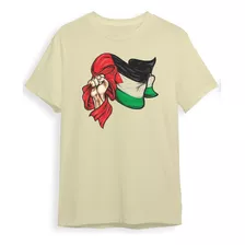 Camiseta Camisa Bandeira Palestina Livre Faixa De Gaza Malha