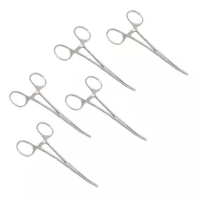 Kit De 5 Pinças Kocher 14 Cm Rt 1x2 Dentes Frete Grátis