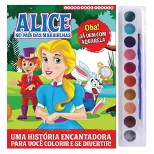 Alice No Pais Das Maravilhas - Livro Para Pintar