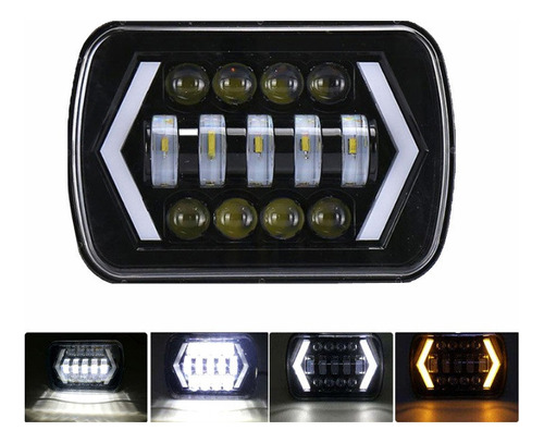 Faros Led Para Jeep Cherokee Xj Wrangler Yj, 55w, H4 Foto 3