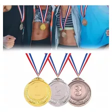 3pzs Medallas Deportivas De Oro/plata/bronce Para Ganadores