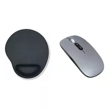 Mouse Recarregável + Mouse Pad Para Notebook Lenovo Ideapad 